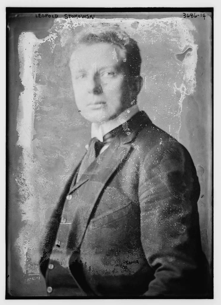 1910年に撮影された指揮者レオポルド・ストコフスキー