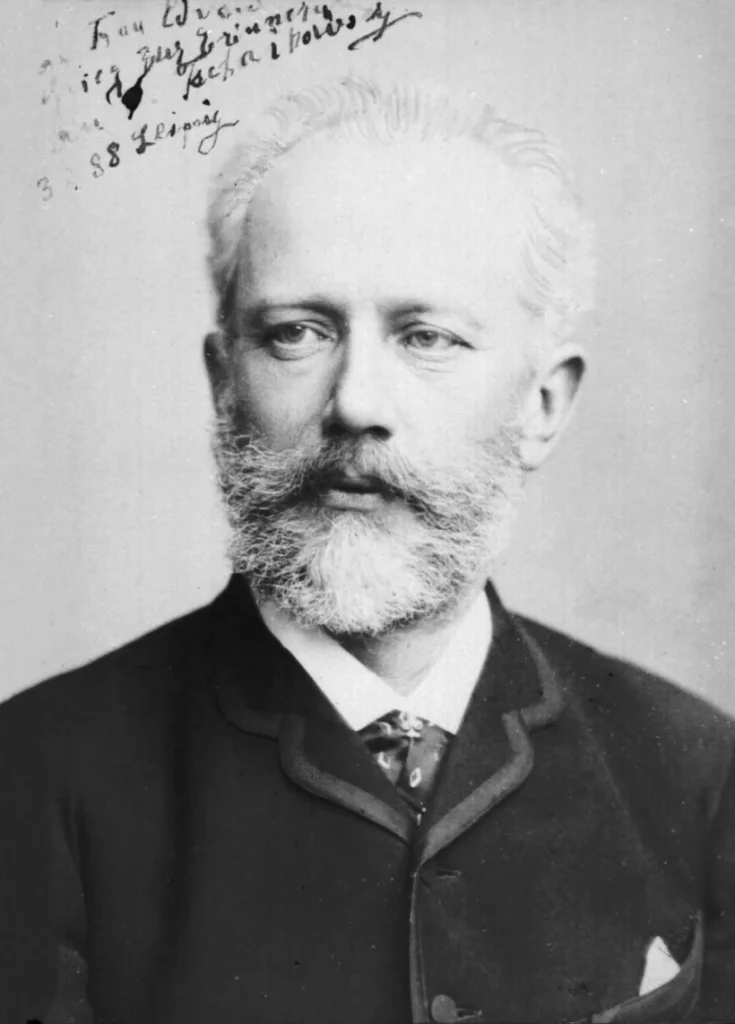 1888年に撮影されたチャイコフスキーの肖像