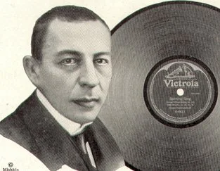ラフマニノフを起用した1921年のヴィクター社のレコード広告